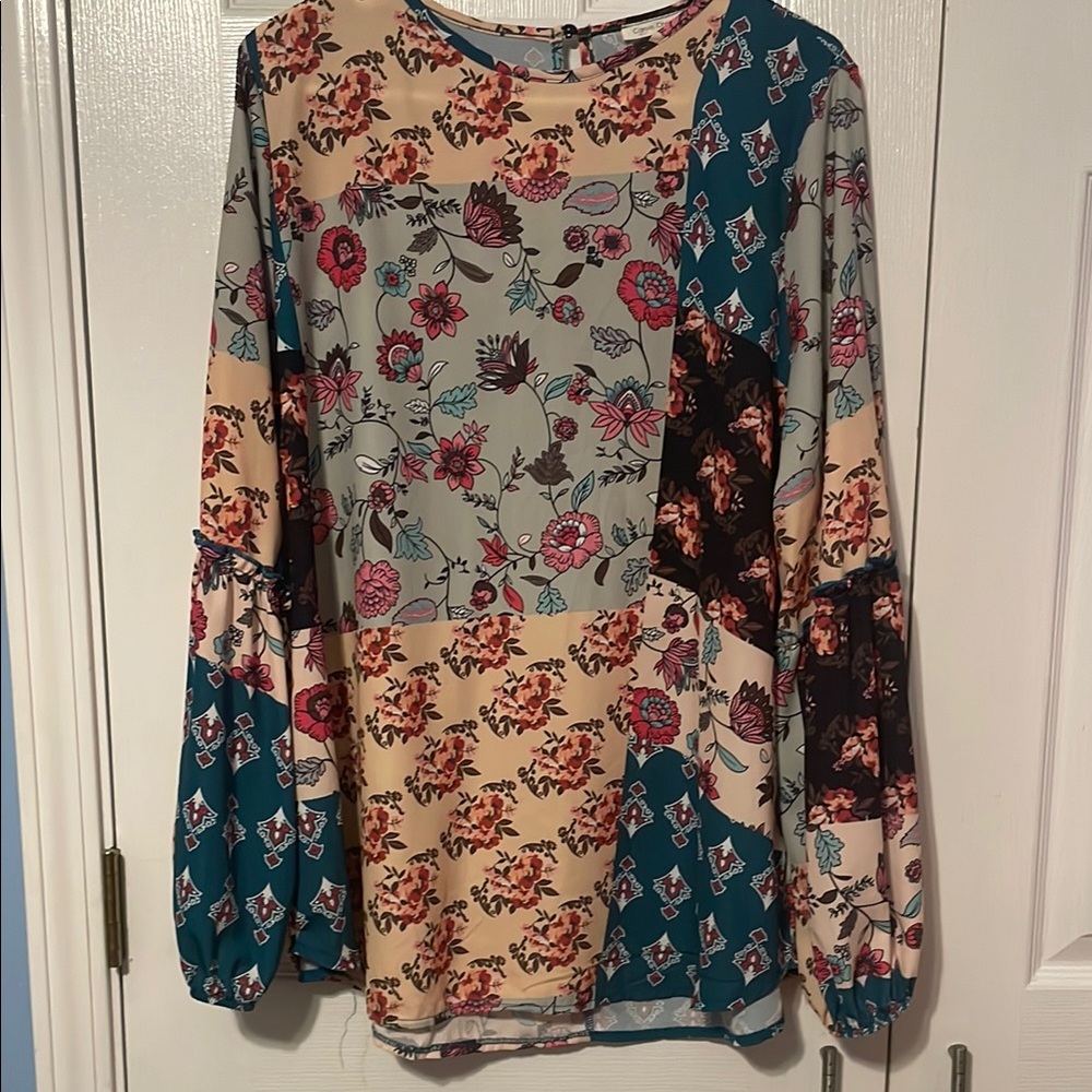 Floral Patchwork Blouse